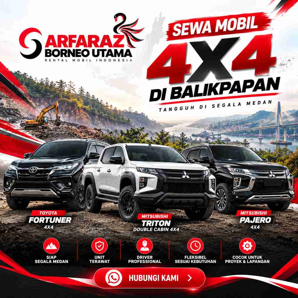 Sewa Mobil 4x4 Balikpapan