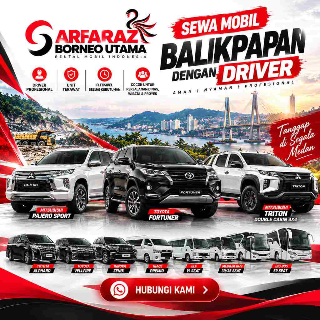Sewa Mobil Balikpapan dengan Driver